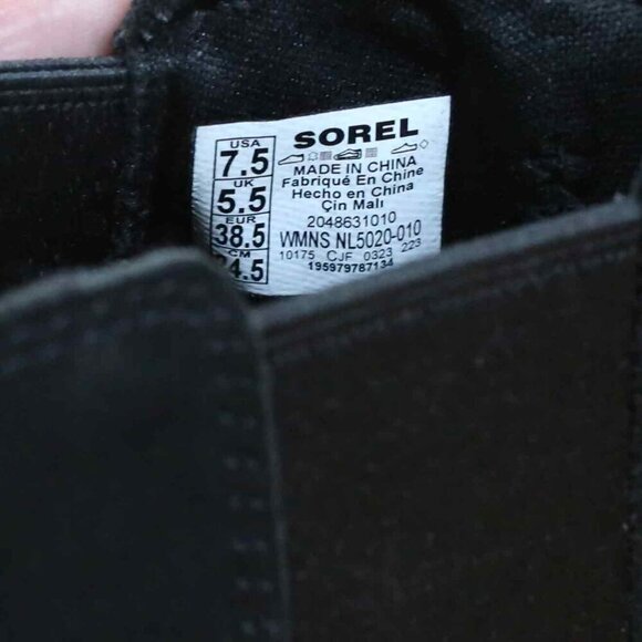 Sorel Evie II Chelsea Waterproof Bootie in Black, Size 7.5 - Picture 8 of 8